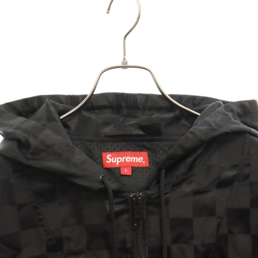 Supreme SUPREME シュプリーム 17SS Checkered Nylon Hooded Pullover 