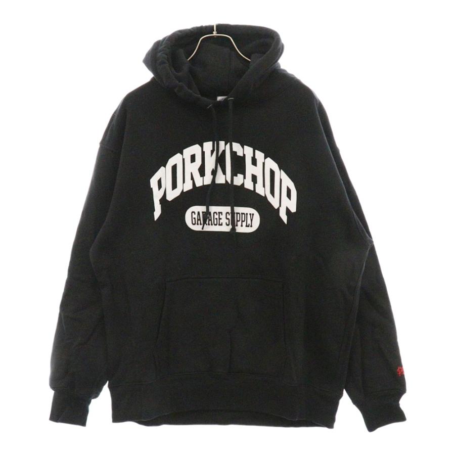 PORKCHOP HOODIEブラックパーカーM
