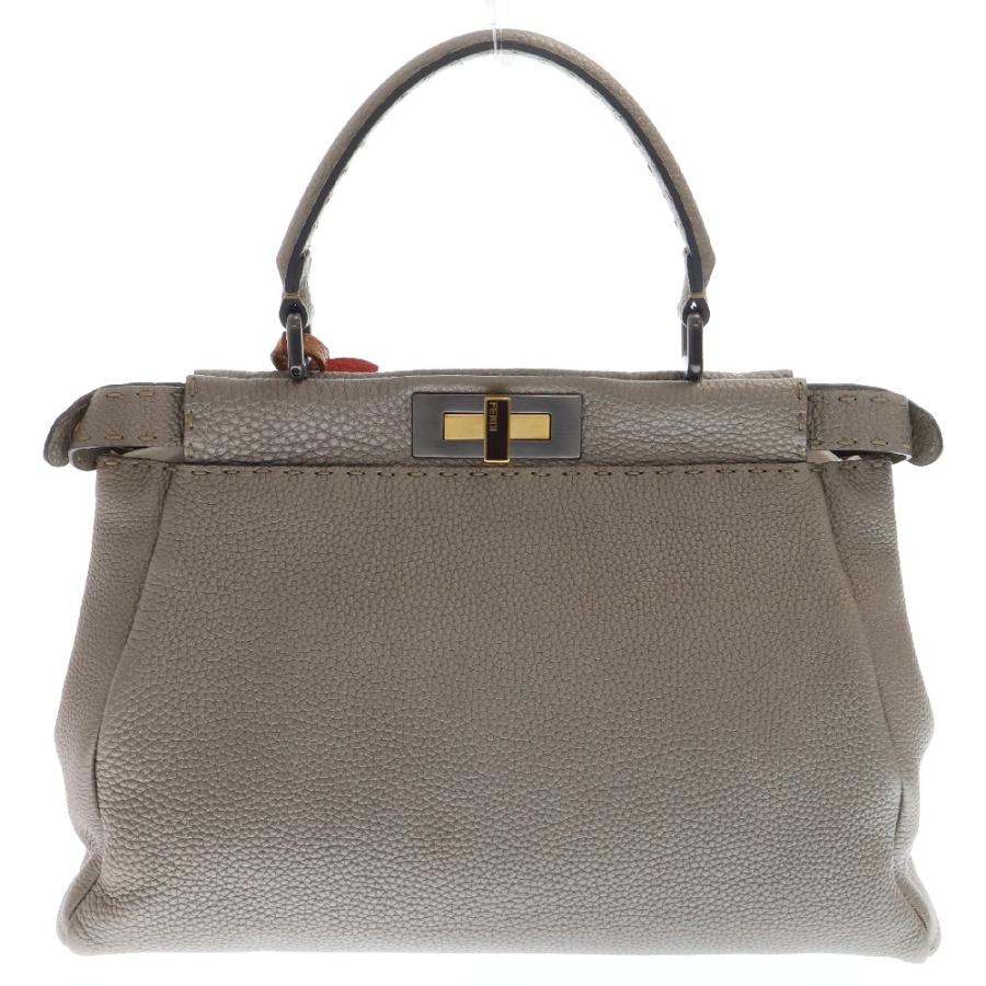 フェンディ FENDI ハンドバッグ ピーカブー 8BN226 グレー