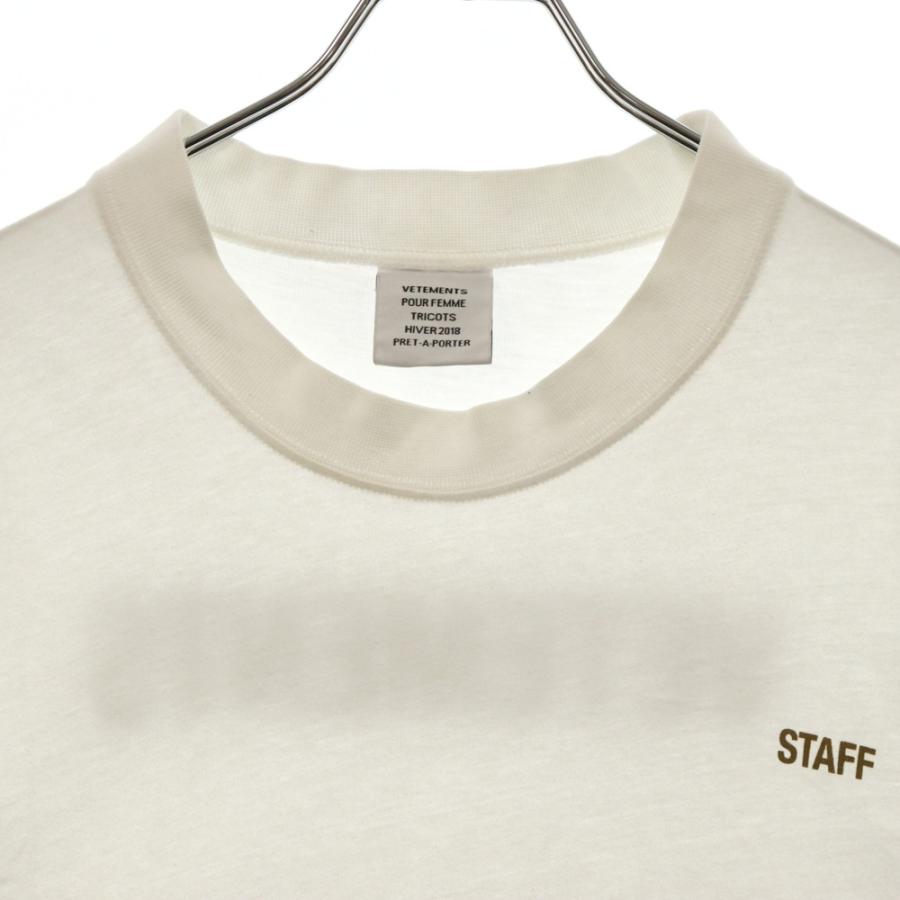 VETEMENTS ヴェトモン 18SS STAFF LOGO TEE スタッフロゴプリント 
