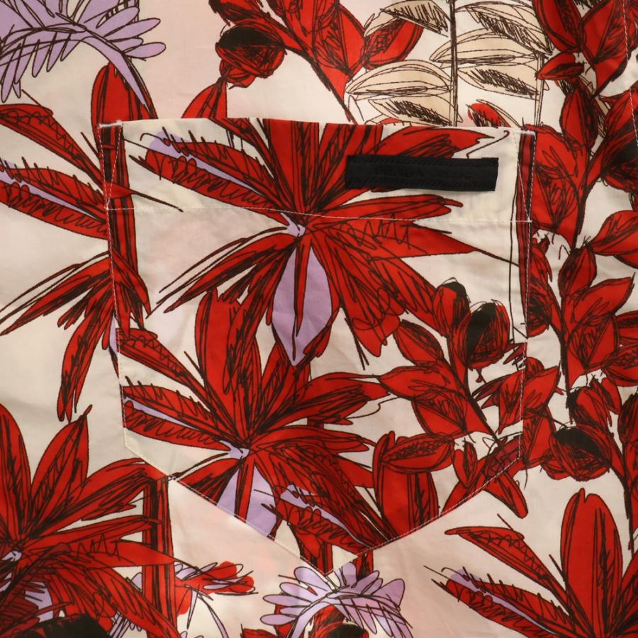 PRADA（プラダ） Flower Print S/S Shirt フラワー総柄 半袖シャツ