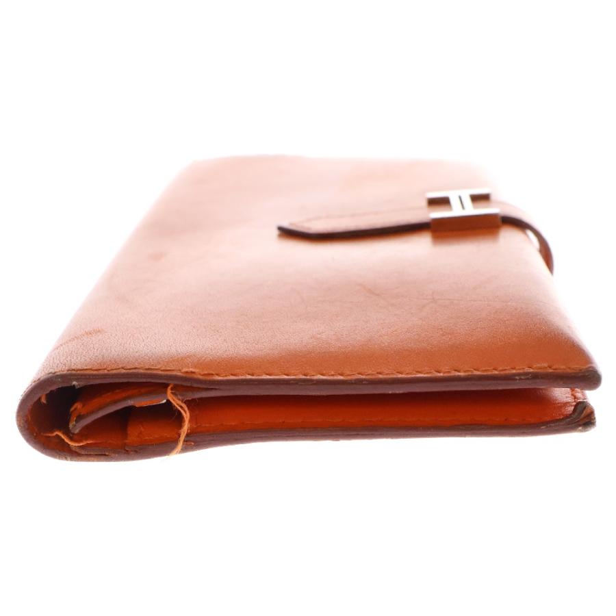 HERMES エルメス ベアンスフレ ボックスカーフ ロングウォレット 二  