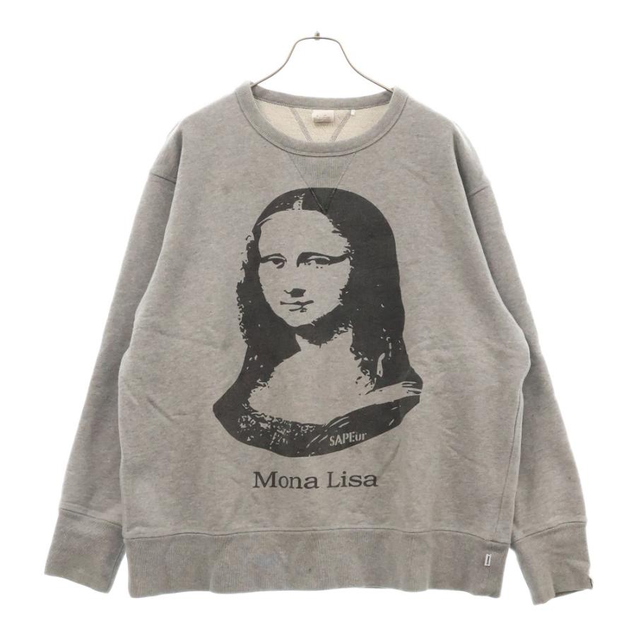 SAPEur サプール MONA LISA モナリザ プリント クルーネック SAPEur サプール MONA LISA モナリザ プリント クルーネック