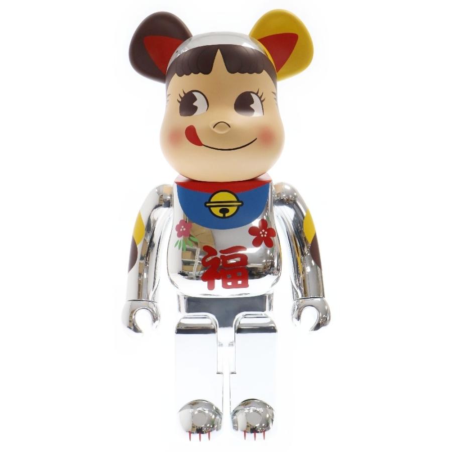 MEDICOM TOY メディコムトイ BE@RBRICK 招き猫 ペコちゃん 福 銀 MEDICOM TOY メディコムトイ BE@RBRICK 招き猫 ペコちゃん 福 銀