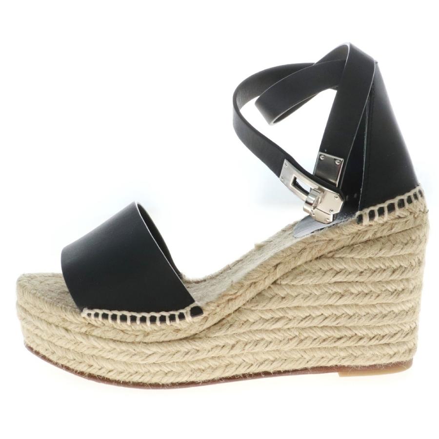 エルメス【極美品】37　サンダル　24cm　ブラック　ティボリ　エスパドリーユ 楽天市場】HERMES エルメス サンダル ティボリ ティポリ