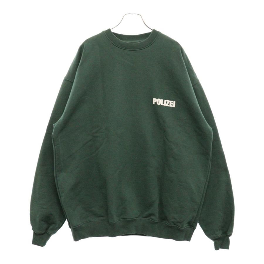 VETEMENTS ヴェトモン 22AW POLIZEI CREW SWEAT ポリス プリント VETEMENTS ヴェトモン 22AW POLIZEI CREW SWEAT ポリス プリント
