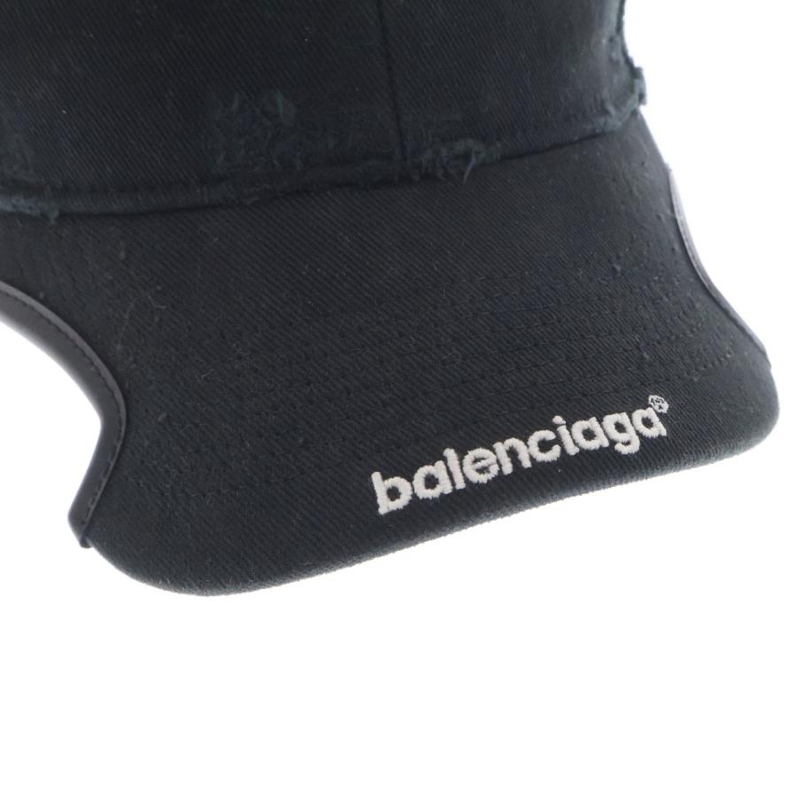 BALENCIAGA バレンシアガ ダメージ加工 ロゴ刺繍 カットアウト BALENCIAGA バレンシアガ ダメージ加工 ロゴ刺繍 カットアウト
