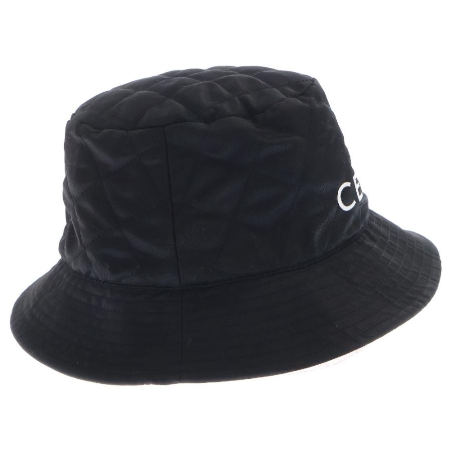 CELINE キルティング バケットハット CELINE キルティング バケットハット ブラック