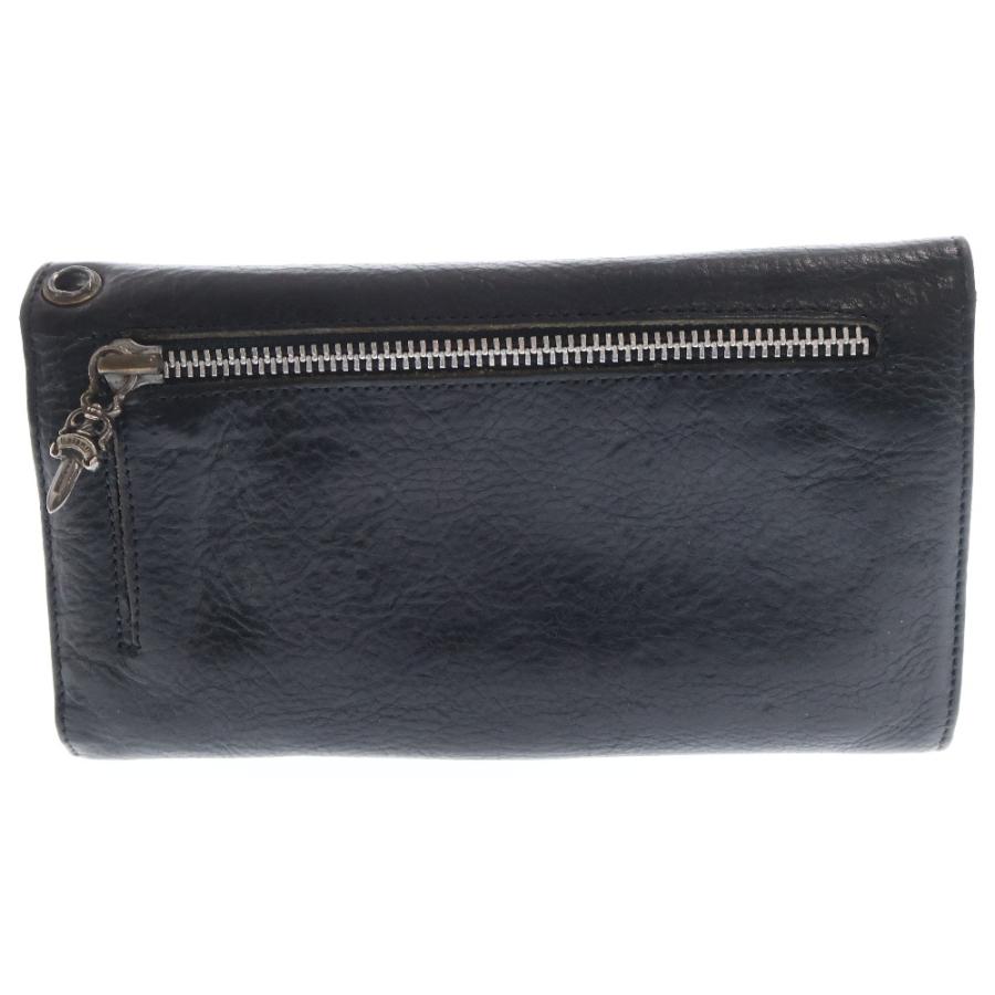 CHROME HEARTS クロムハーツ WAVE ウェーブ レザーウォレット CHROME HEARTS クロムハーツ WAVE ウェーブ レザーウォレット