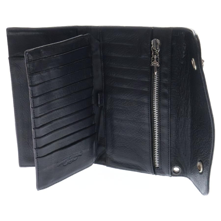 CHROME HEARTS クロムハーツ WAVE ウェーブ レザーウォレット CHROME HEARTS クロムハーツ WAVE ウェーブ レザーウォレット