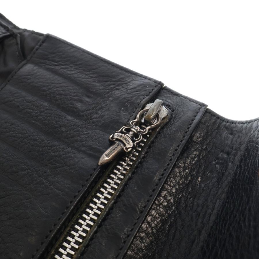 CHROME HEARTS クロムハーツ WAVE ウェーブ レザーウォレット CHROME HEARTS クロムハーツ WAVE ウェーブ レザーウォレット