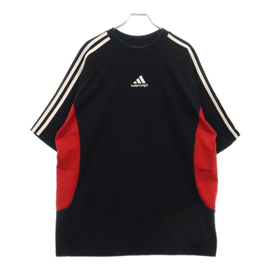 BALENCIAGA バレンシアガ　ネックロゴ　tee 2022ss BALENCIAGA バレンシアガ 22SS ×adidas アディダス ロゴ刺繍