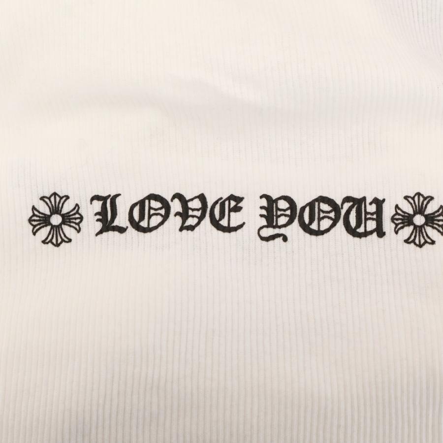 CHROME HEARTS クロムハーツ LOVE YOU RIB TANK WHITE CHROME HEARTS クロムハーツ LOVE YOU RIB TANK WHITE
