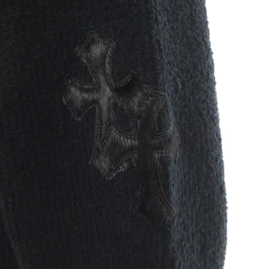 CHROME HEARTS（クロムハーツ） ハラコクロスパッチ ハイネック ニット