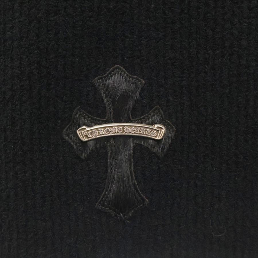 CHROME HEARTS（クロムハーツ） ハラコクロスパッチ ハイネック ニット