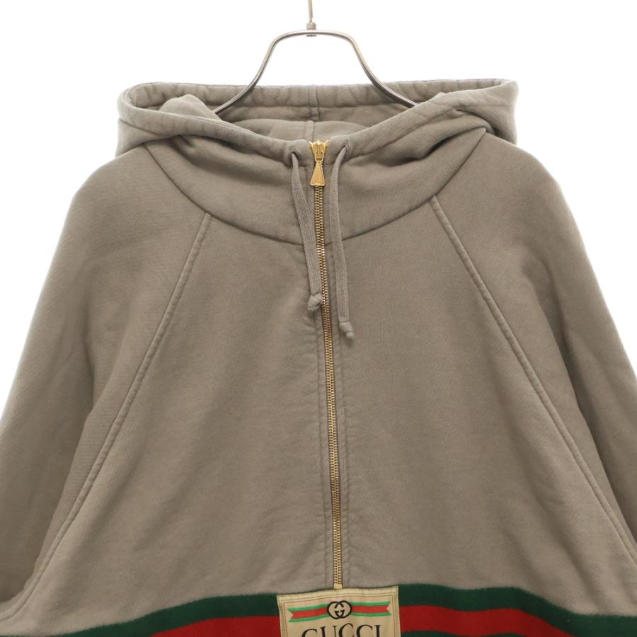 GUCCI グッチ ウェブストライプ ハーフジップ パーカー Mサイズ メンズ GUCCI（グッチ） ウェブストライプ コットン ハーフジップ スウェット