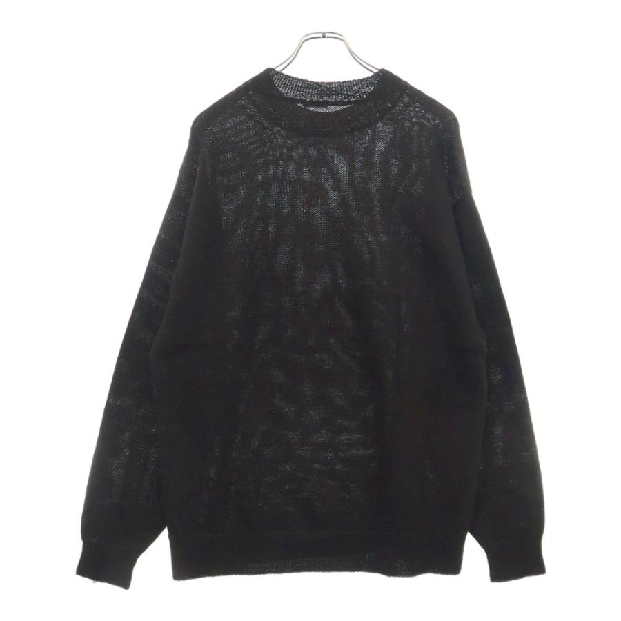 COMOLI コモリ 21AW ブラックアルパカ クルーネックニット