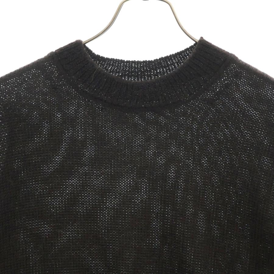 COMOLI（コモリ） 21AW ブラックアルパカ クルーネックニットセーター