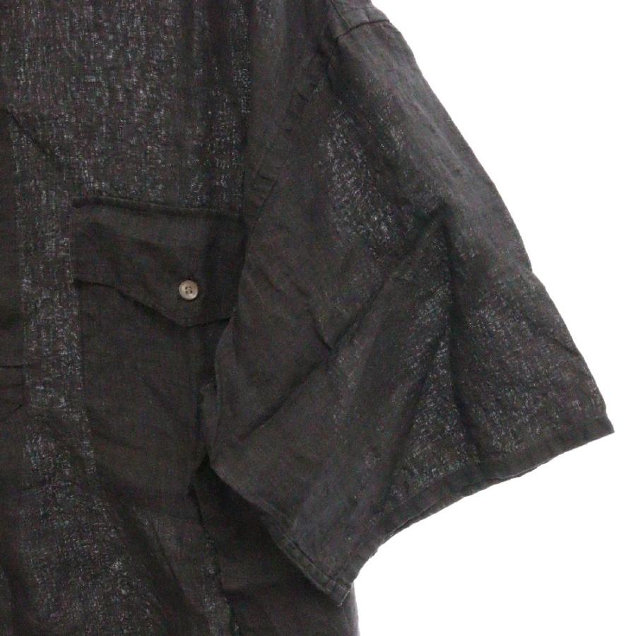 YLEVE（イレーヴ） 24SS LINEN POPLIN SH ハーフボタン リネン 半袖