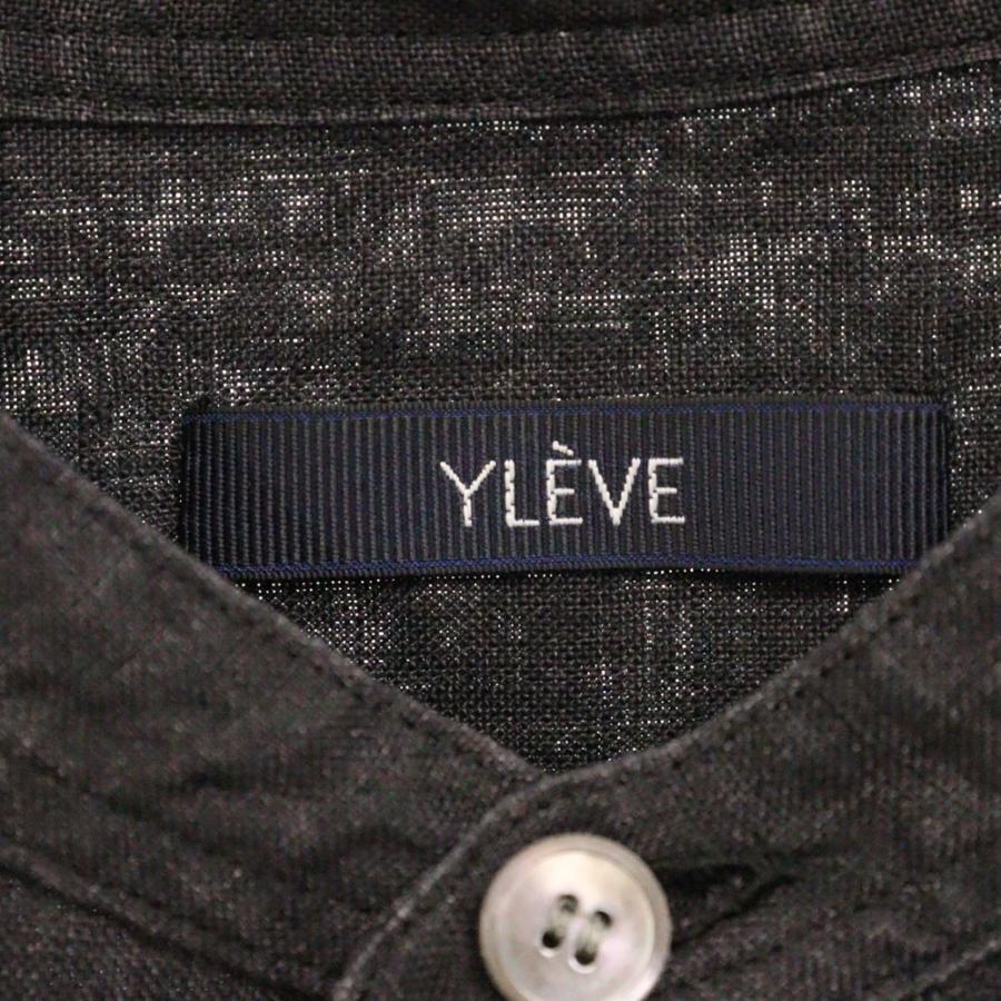 YLEVE（イレーヴ） 24SS LINEN POPLIN SH ハーフボタン リネン 半袖