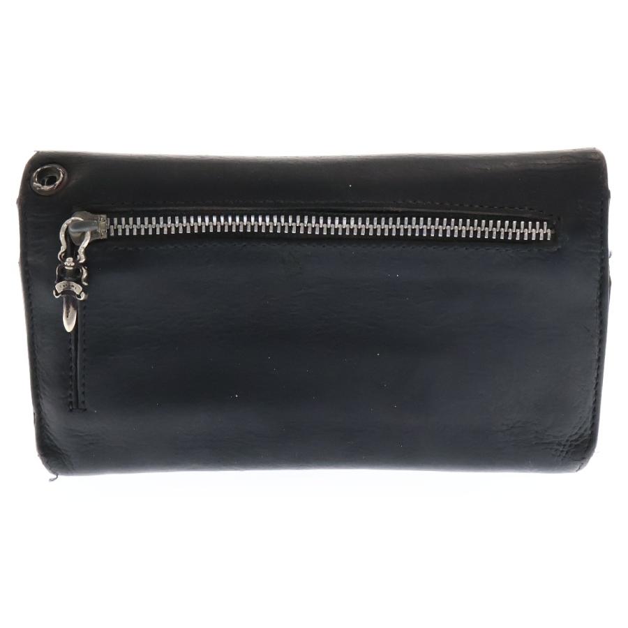 CHROME HEARTS クロムハーツ WAVE ウェーブ レザーウォレット CHROME HEARTS クロムハーツ WAVE ウェーブ レザーウォレット