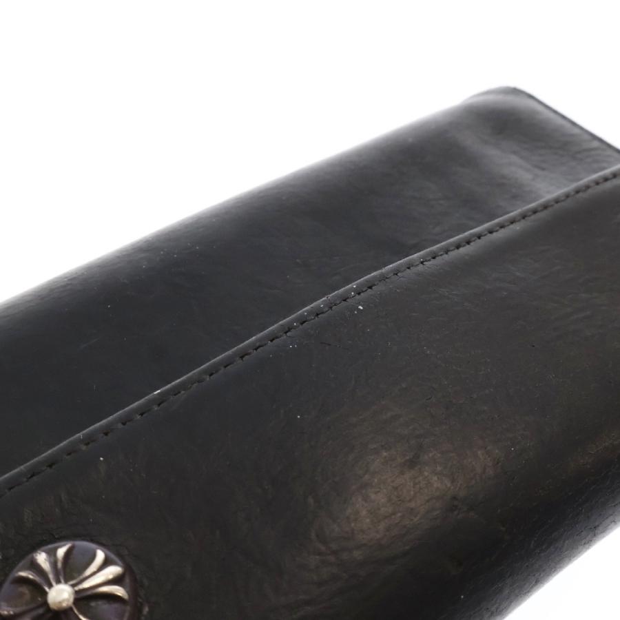 CHROME HEARTS クロムハーツ WAVE ウェーブ レザーウォレット CHROME HEARTS クロムハーツ WAVE ウェーブ レザーウォレット