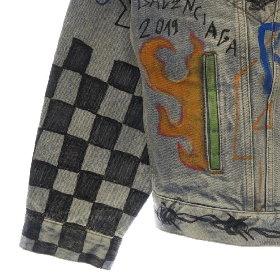 BALENCIAGA（バレンシアガ） 18AW Graffiti Denim Jacket オーバー