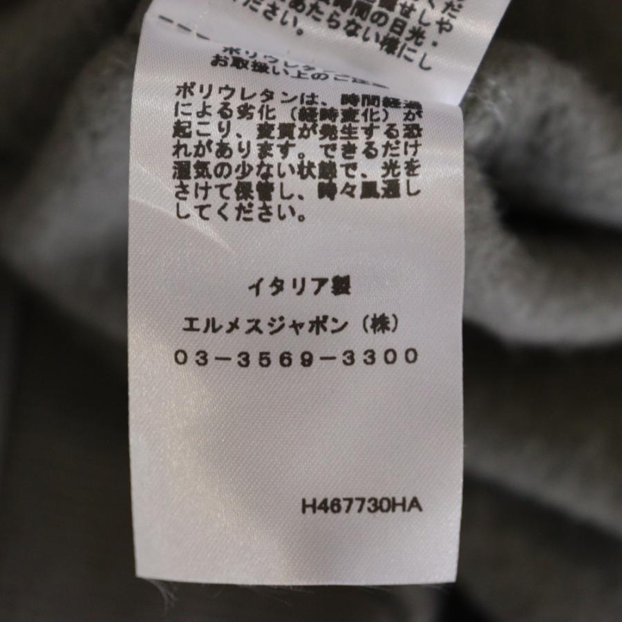 HERMES（エルメス） レザーパッチ クルーネック スウェット トレーナー