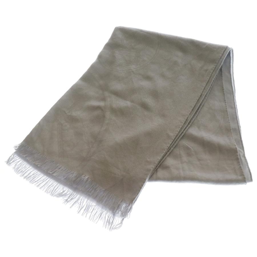 HERMES（エルメス） ニューリブリス シルク ストール グレー