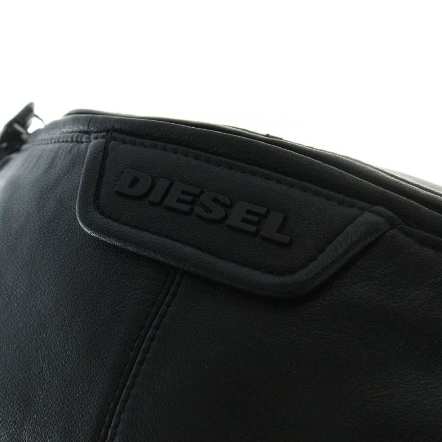 DIESEL（ディーゼル） ロゴ レザー ウエストバッグ ボディバッグ