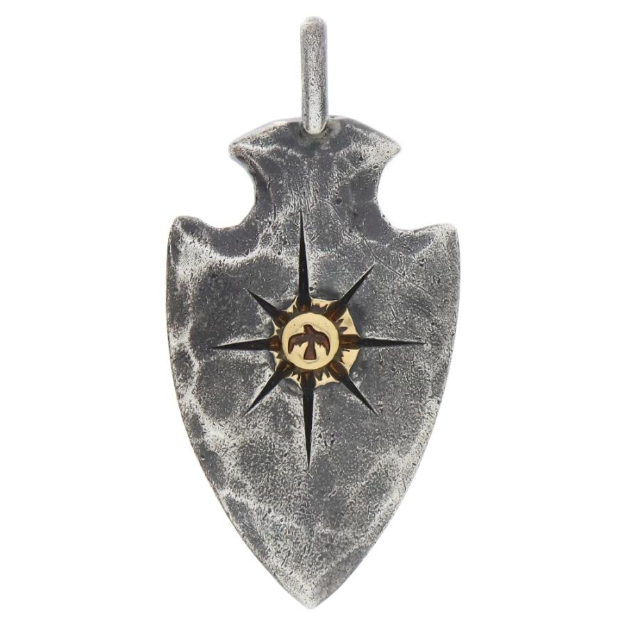 ゴローズgoro's矢じり大 goro's（ゴローズ） 【オールド】メタル付き矢じり大 ペンダントトップ