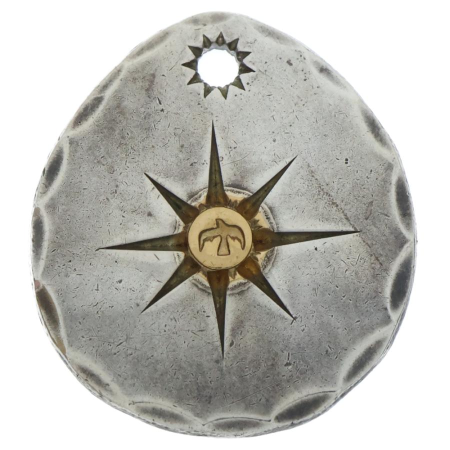 goro's（ゴローズ） たたきメタル中 ペンダントトップ シルバー