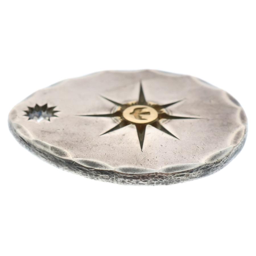 goro's（ゴローズ） たたきメタル中 ペンダントトップ シルバー