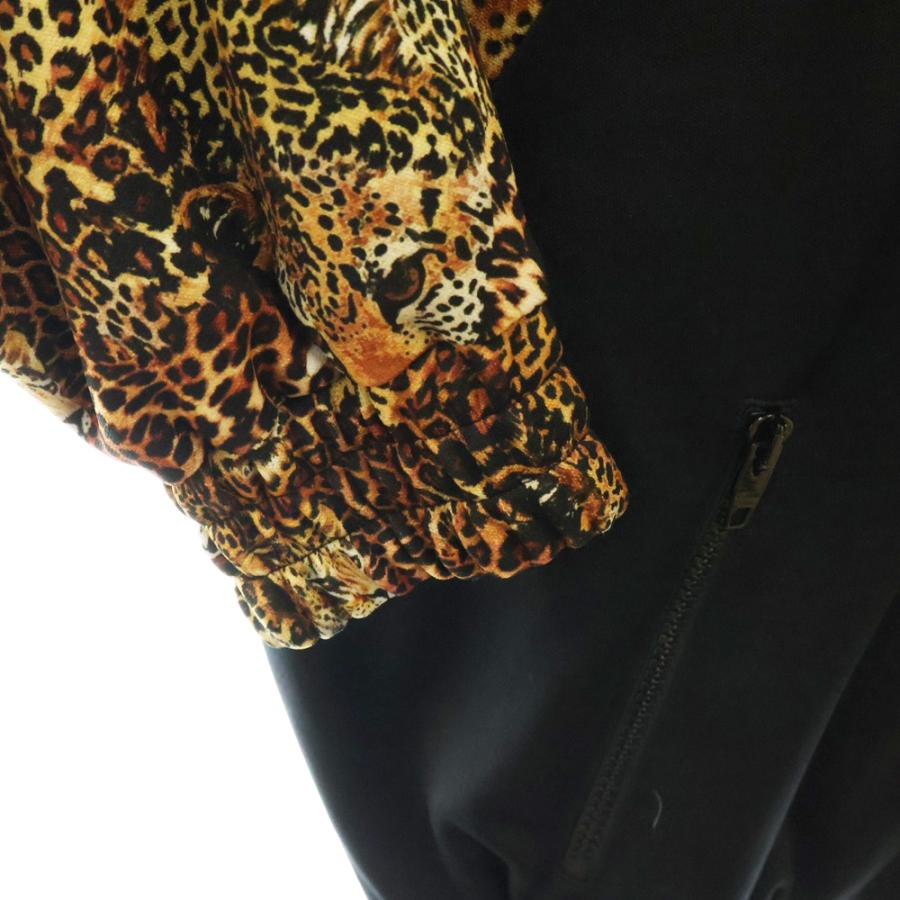 CELINE セリーヌ 22AW ジップアップレオパードブルゾン ブラック  