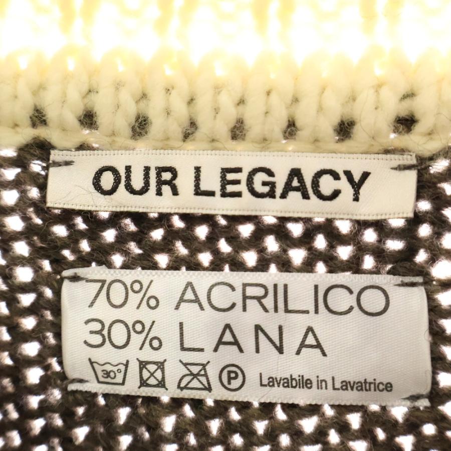 OUR LEGACY 21AW ストライプニットセーター Our Legacy（アワーレガシー） 21AW BIG PIQUET RUGBY STRIPE ラガー