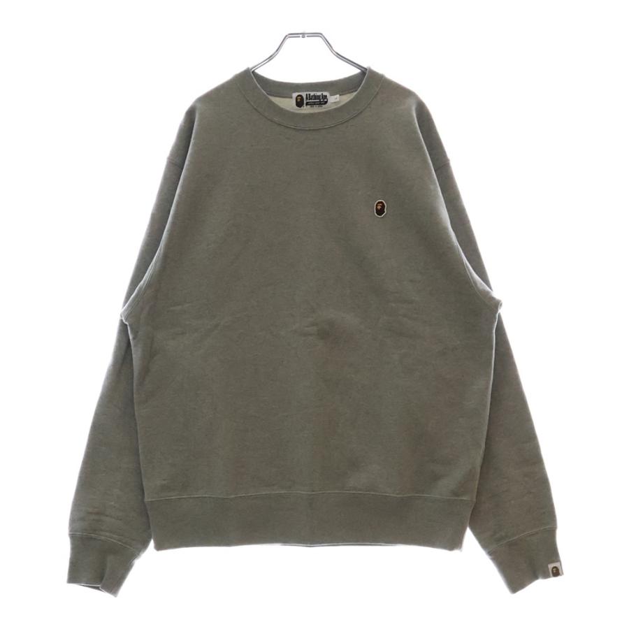 A BATHING APE アベイシングエイプ Small Ape Patch Crewneck