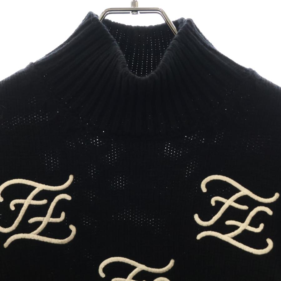 FENDI（フェンディ） FF刺繍 カリグラフィ ウール ハイネック ニット