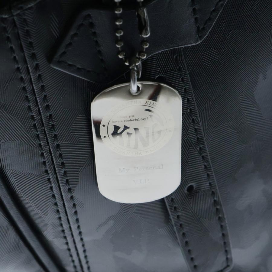 SAMANTHA KINGZ サマンサキングズ カモフラ柄 レザートートバッグ