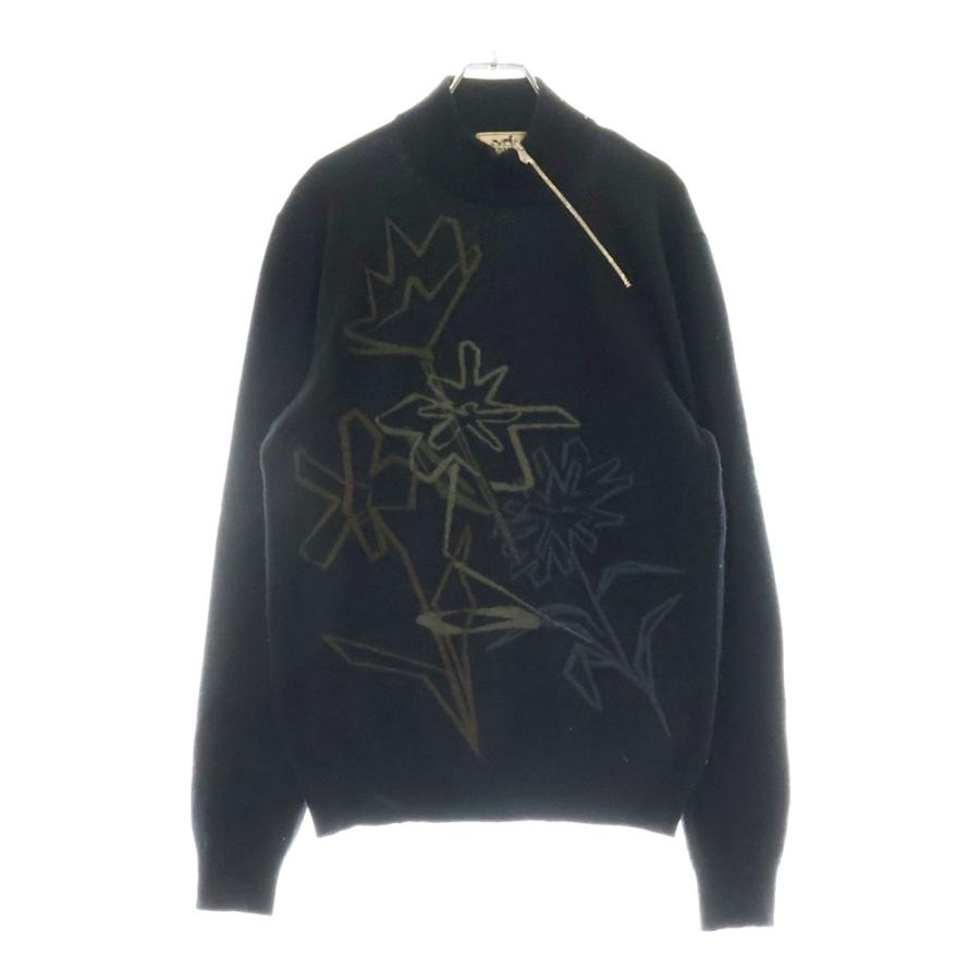 HERMES エルメス タートルネック ニット 中古・古着通販】HERMES (エルメス) シルク混ファイヤーモチーフ