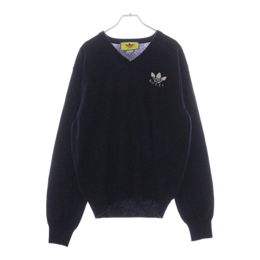 GUCCI（グッチ） ×adidas Logo Embroidery Knit Sweater アディダス