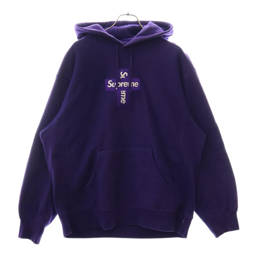 Supreme パーカー 紫色　クロス Supreme（シュプリーム） 20AW Cross Box Logo Hooded Sweatshirt