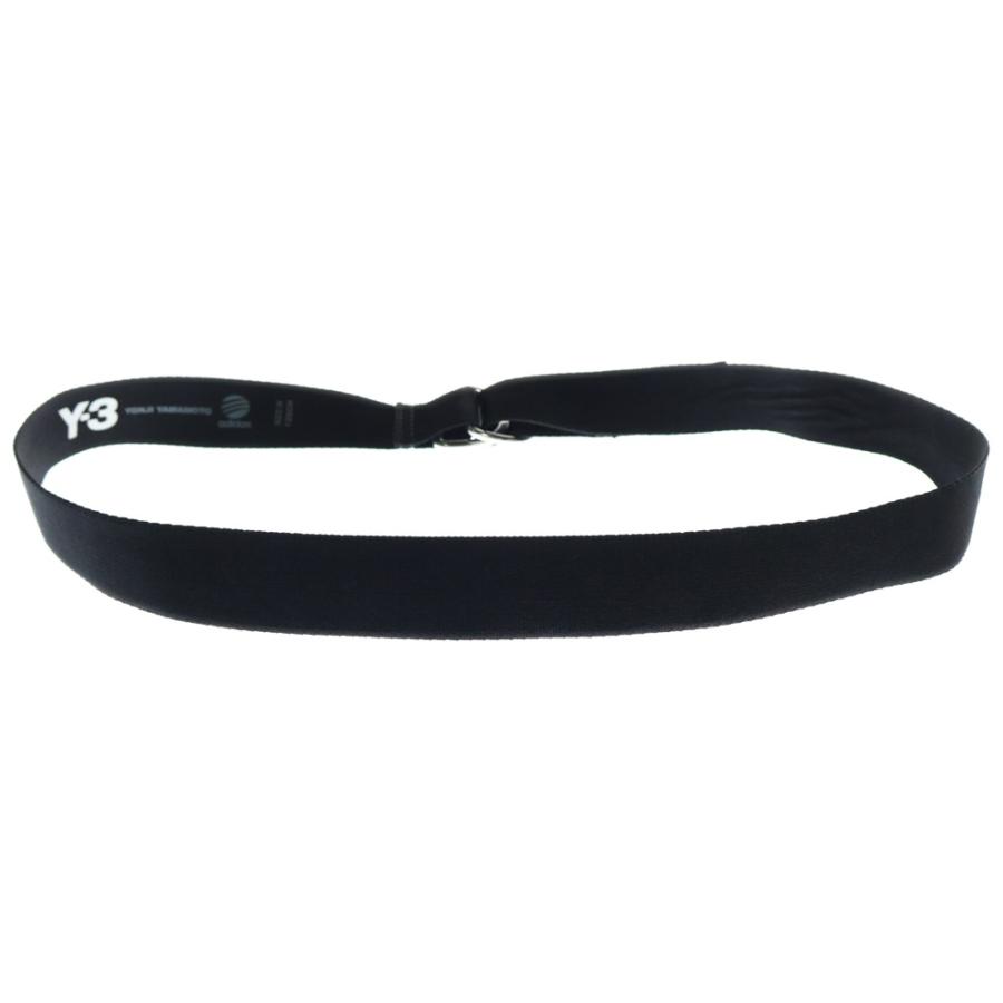 y-3 リングベルト Y-3 ワイスリー RING BELT ロゴプリント Dリング ベルト ブラック