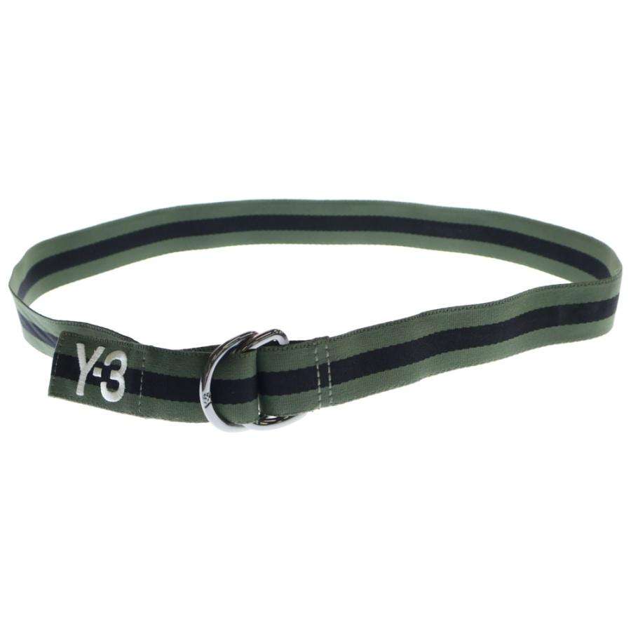 Y-3 リングベルト Y-3 ワイスリー RING BELT ロゴプリント Dリング ベルト ブラック