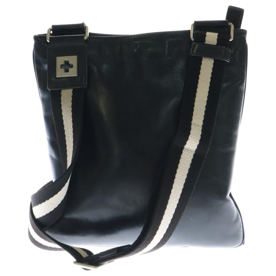 Bally（バリー） ロゴエンブロイダリー スクエアレザー ショルダー