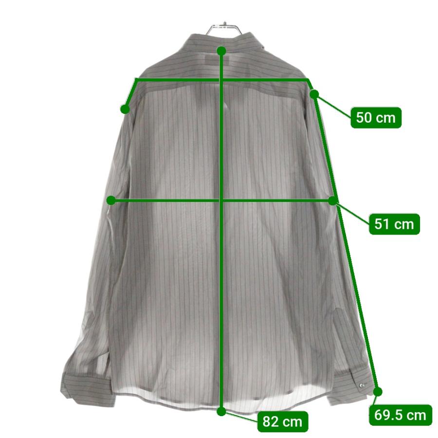 CELINE（セリーヌ） 23AW シルク ストライプロングスリーブ 長袖シャツ