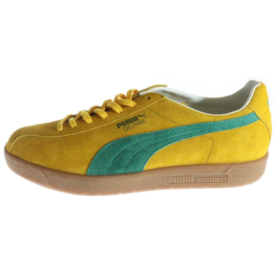 PUMA DELPHIN OG イエロー/グリーン PUMA（プーマ） DELPHIN OG MIJ デルフィン スウェードレザー