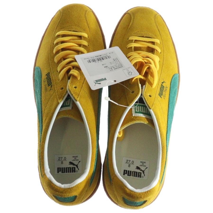 PUMA DELPHIN OG イエロー/グリーン PUMA（プーマ） DELPHIN OG MIJ デルフィン スウェードレザー