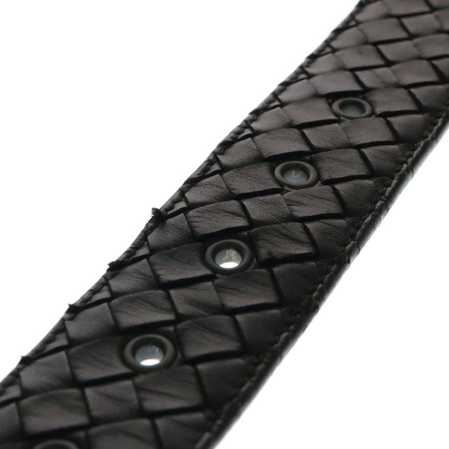 ボッテガヴェネタ ベルト レザー イントレチャート メンズ ダークブラウン BOTTEGA VENETA（ボッテガ・ヴェネタ） イントレチャート レザーベルト