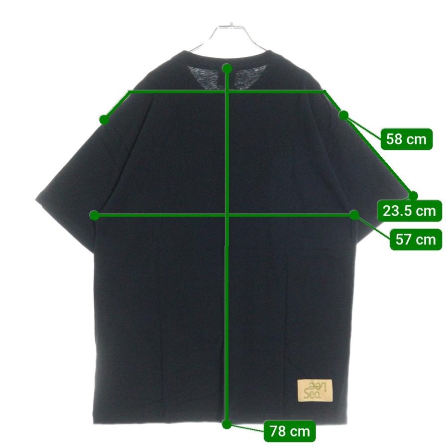 wind and sea Lee ブラック Tシャツ Lサイズ WIND AND SEA ウィンダンシー ×Lee LeeSea S/S TEE リー ロゴ