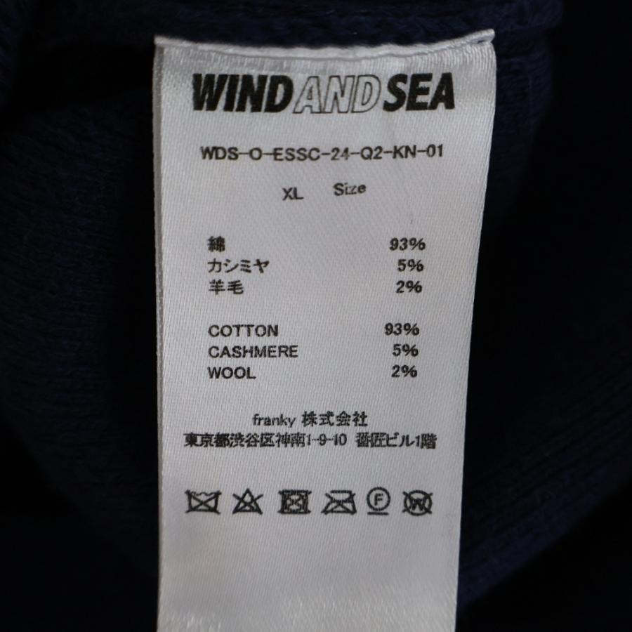 メンズ WIND AND SEA コットンカシミヤニット Lサイズ